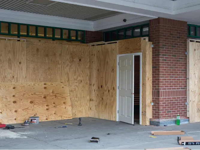 Board Up After Car Crash Impact to Your Building - VersaPro